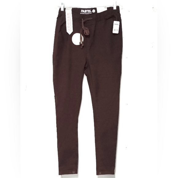 Pastel women's jogger high rise hyper stretch brown Size: 14 - Picture 1 of 6